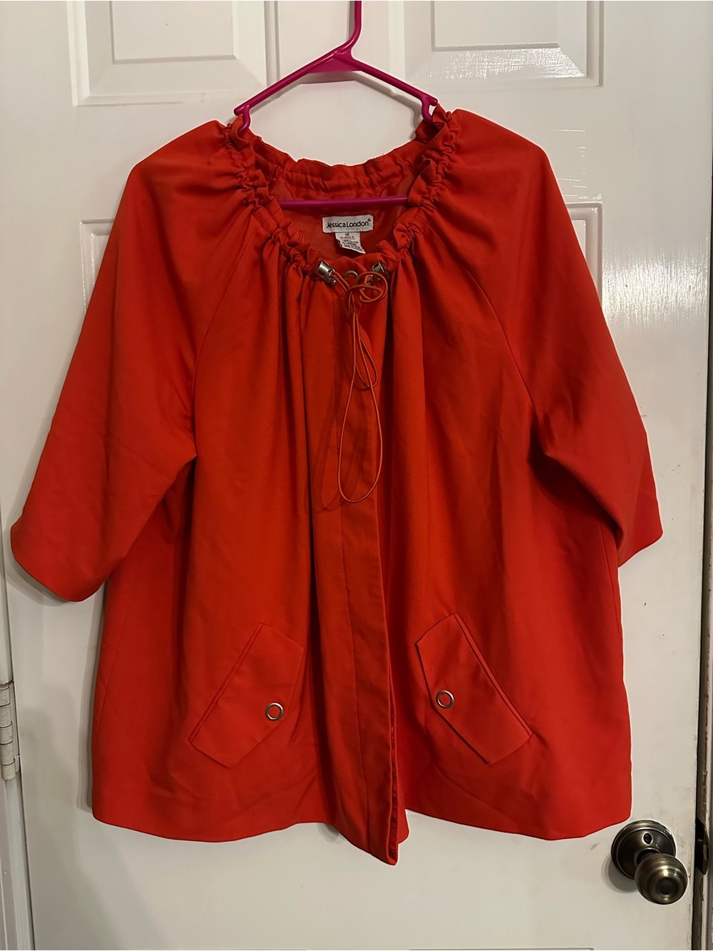 Jessica London Red Lightweight Jacket Size 18 Plus